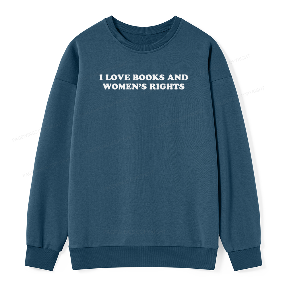 Pagewings I Love Books And Women's Rights Unisex Classic Sweatshirt