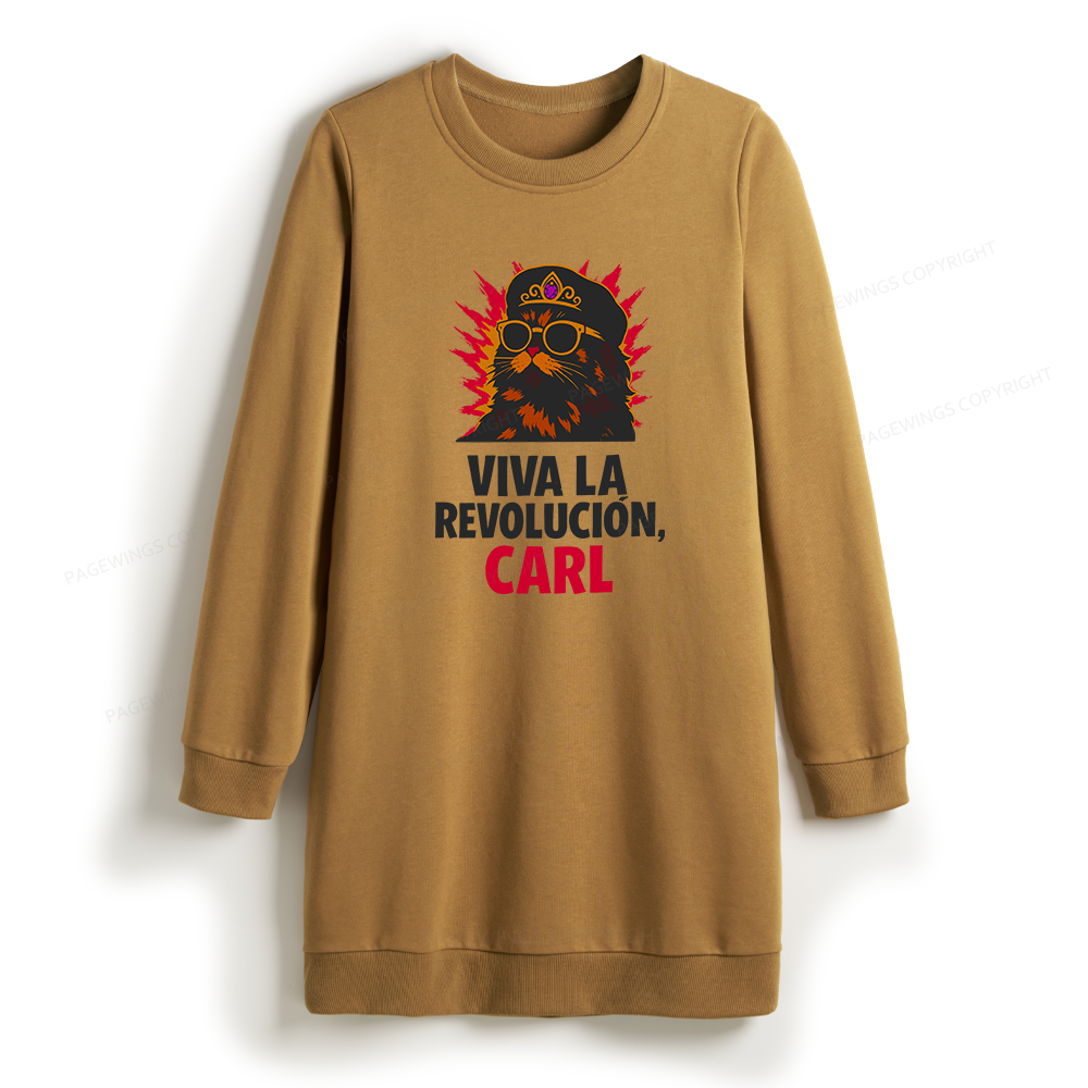 Pagewings Viva La Revolucion Sweatshirt Dress