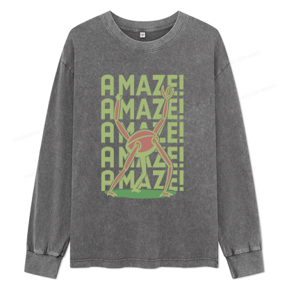 Pagewings Rocky Amaze Unisex Washed Long Sleeve T-shirt