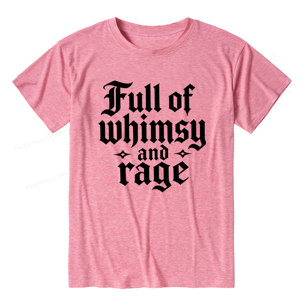 Pagewings Full of Whimsy and Rage Unisex Heather T-Shirt