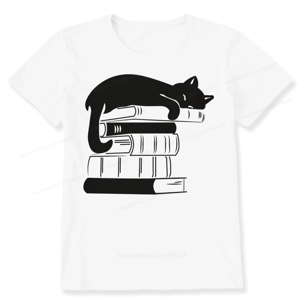 Pagewings Books And Cats Unisex Classic T-shirt