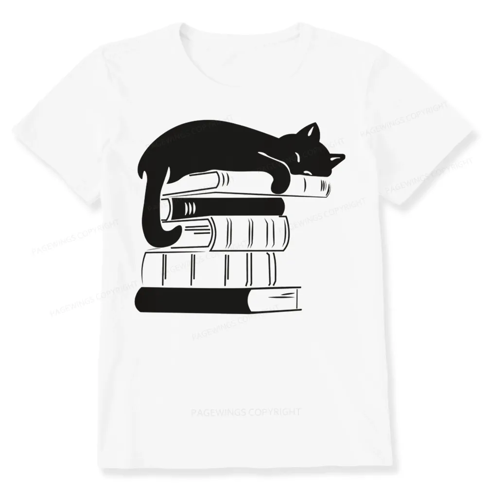 Pagewings Books And Cats Unisex Classic T-shirt