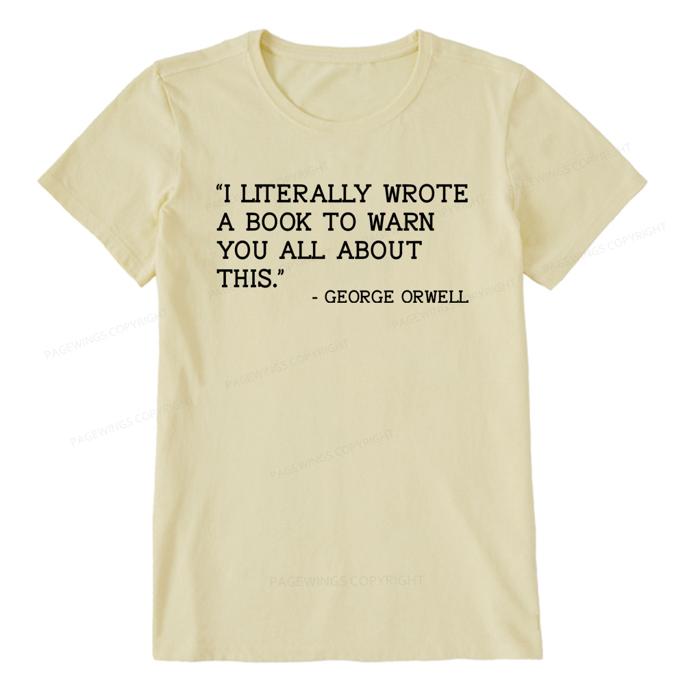Pagewings I Literally Wrote A Book To Warn Unisex Classic T-shirt
