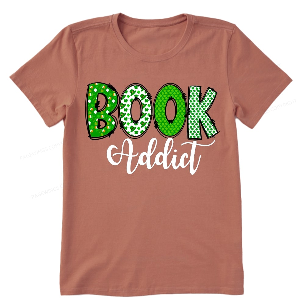 Pagewingsread t Patrick's Day Gift for bookworm,Book Lovers Unisex Classic T-shirt