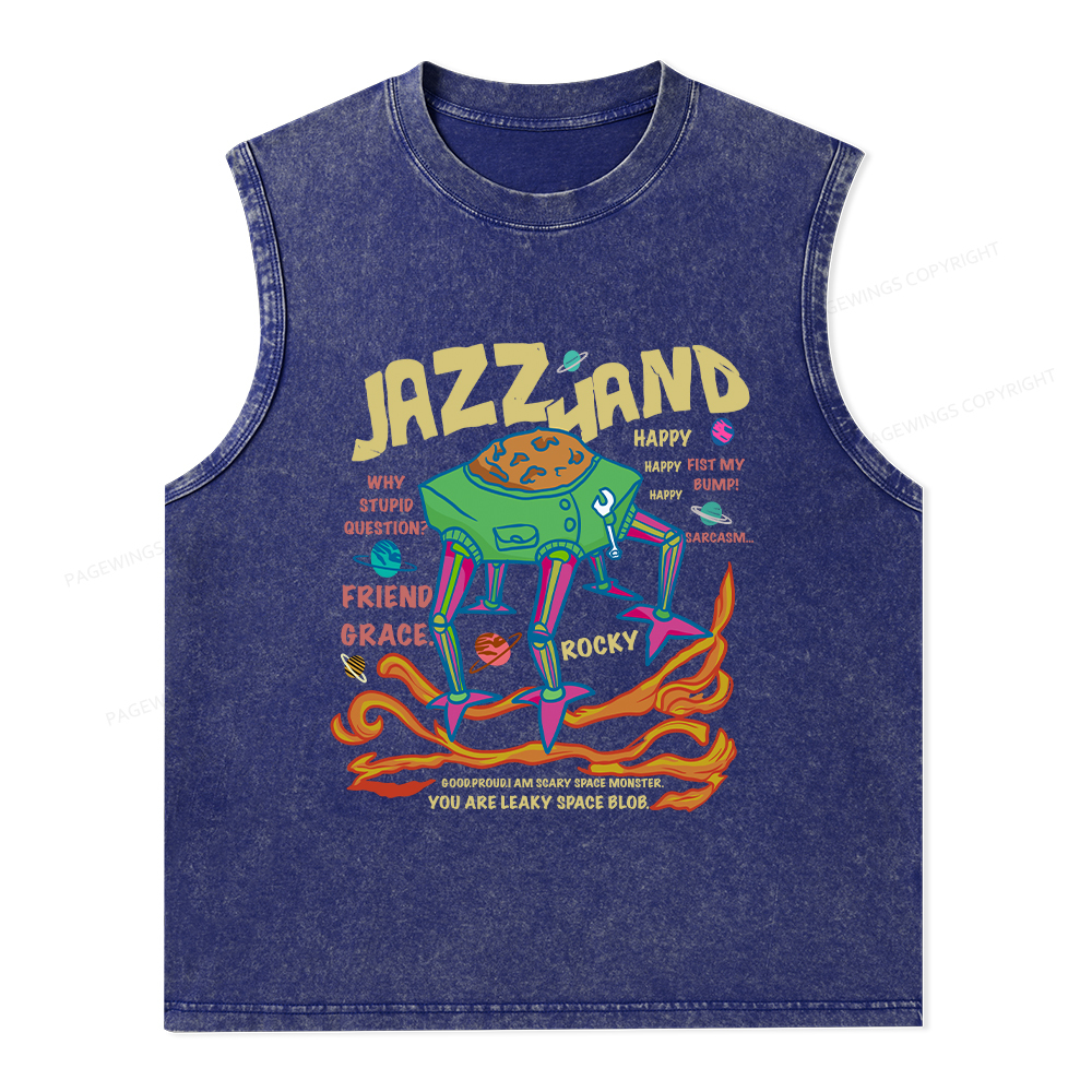 Pagewings Sci-Fi Book Lover Unisex Washed Tank Top