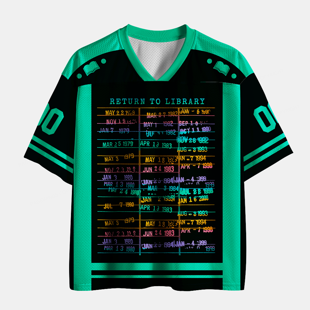 Pagewings Return To Library Unisex Mesh Jersey