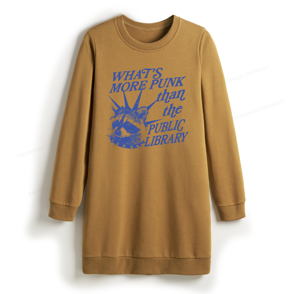 Pagewings What’s More Punk Than The Public Library Sweatshirt Dress