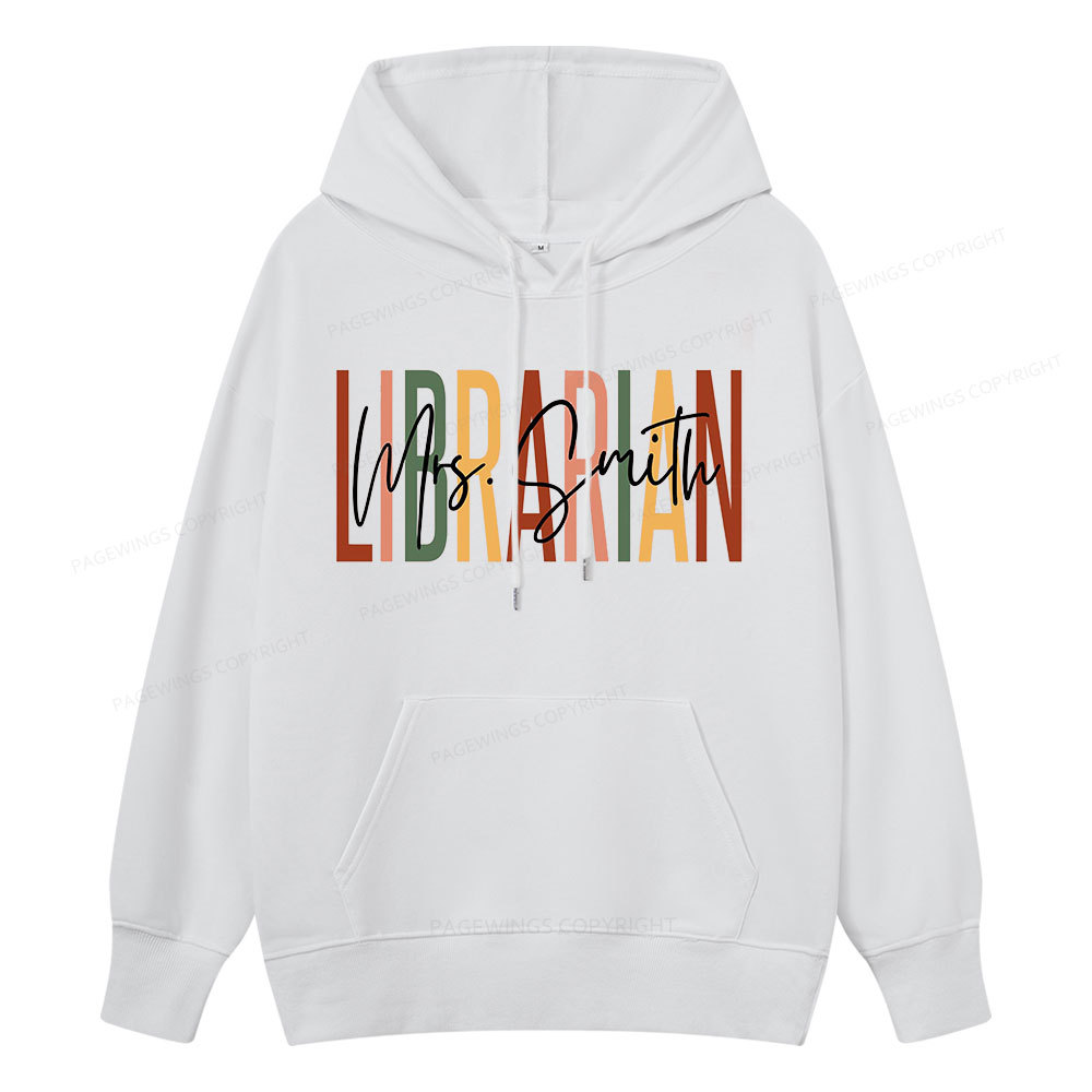 Pagewing Personalized Librarian Unisex Classic Hoodie