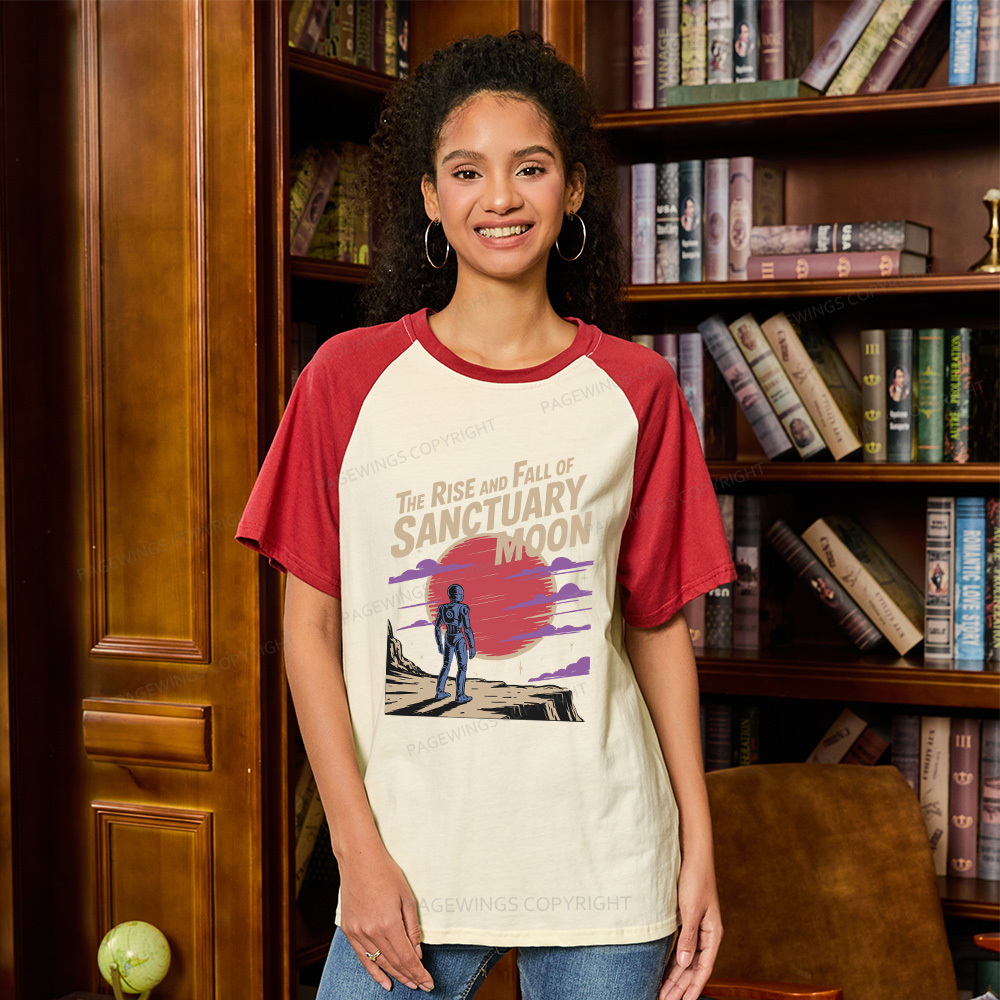 Pagewings The Rise And Fall Of Sanctuary Moon Raglan T-shirt