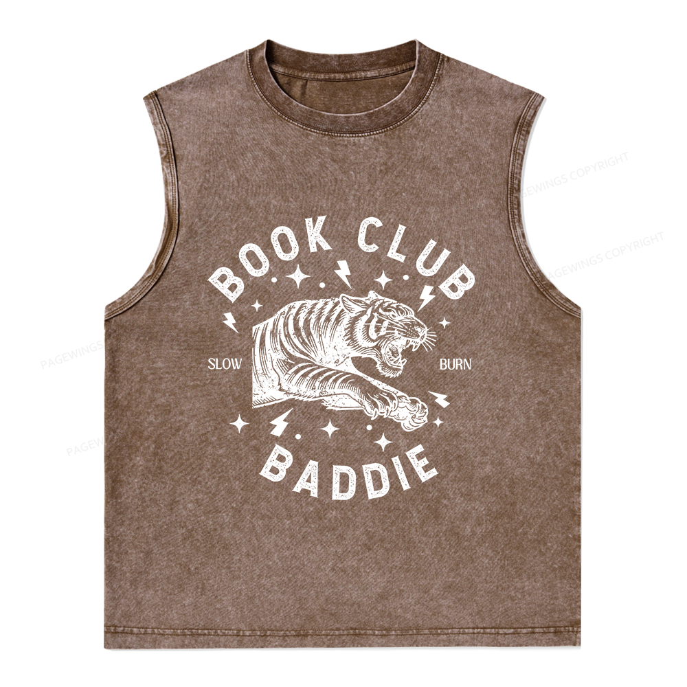 Pagewings Book Club Unisex Washed Tank Top