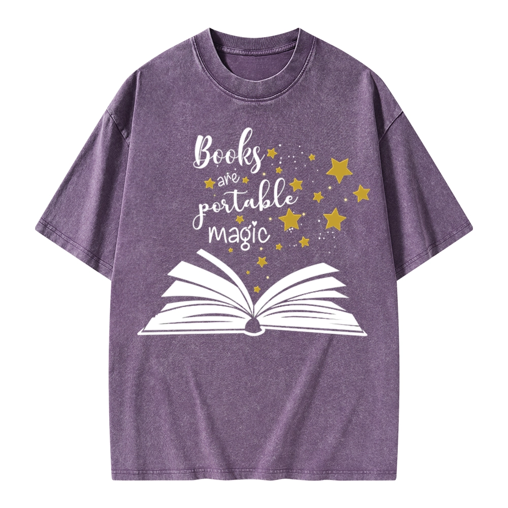 Pagewings Book Are Portable Magic Unisex Washed T-shirt