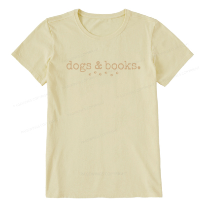 Pagewings Dogs & Books Unisex Classic T-shirt