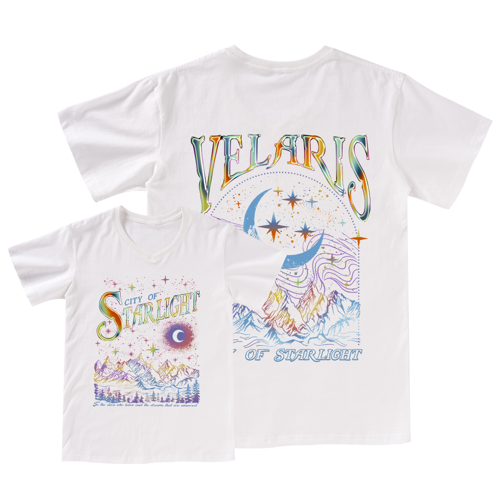 Pagewings Velaris City Of Starlight ACOTAR Two-Sided V-neck T-shirt