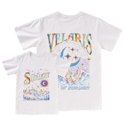 Pagewings Velaris City Of Starlight ACOTAR Two-Sided V-neck T-shirt