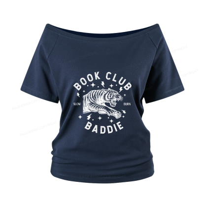 Pagewings Book Club Women Off Shoulder T-shirts