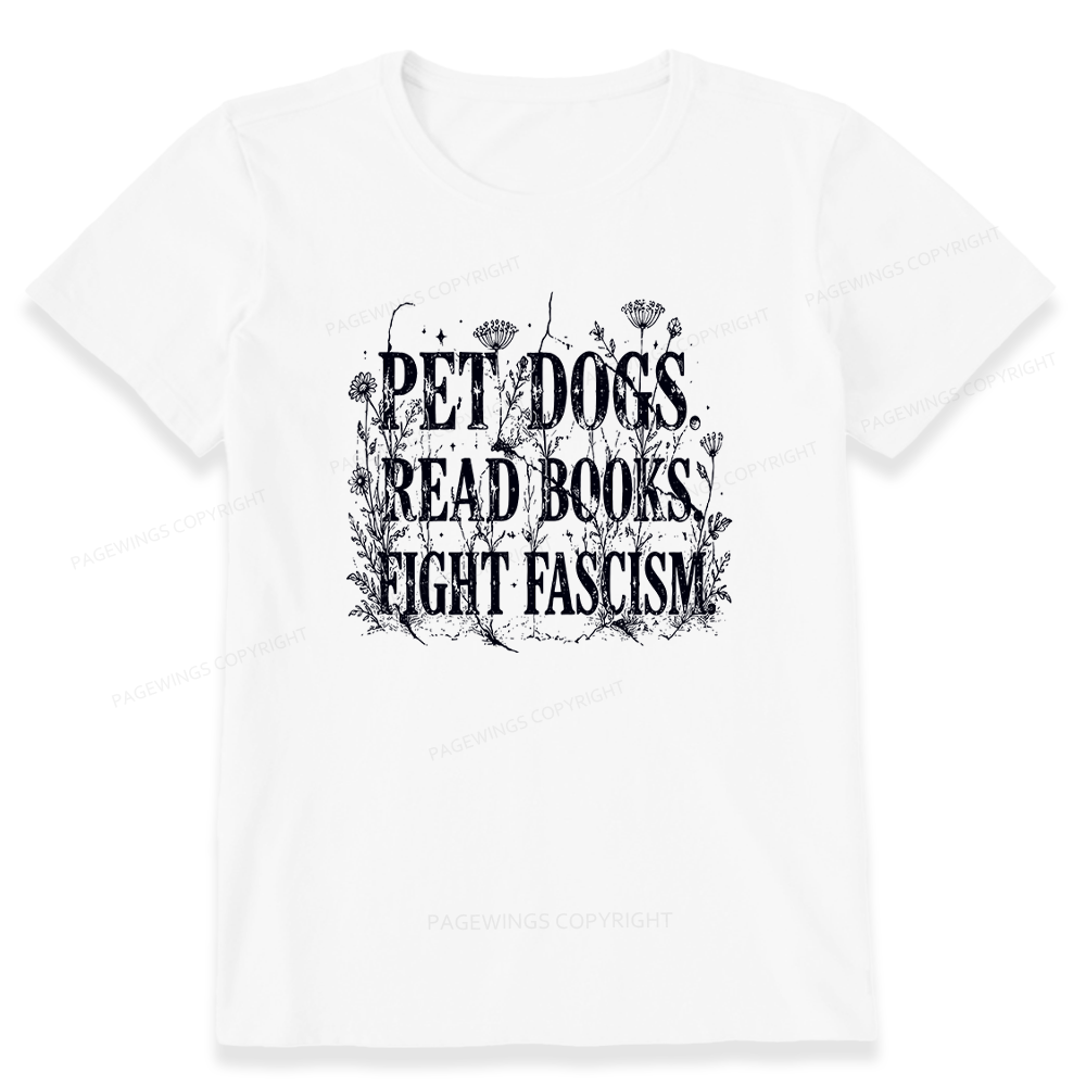 Pagewings Anti Fascism Book Lover Unisex Classic T-shirt