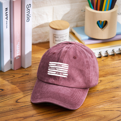 Pagewings Read Banned Books Bookworm Librarian Washed Cap
