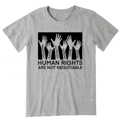Pagewings Human Rights Are Not Negotiable Shirt Unisex Classic T-shirt