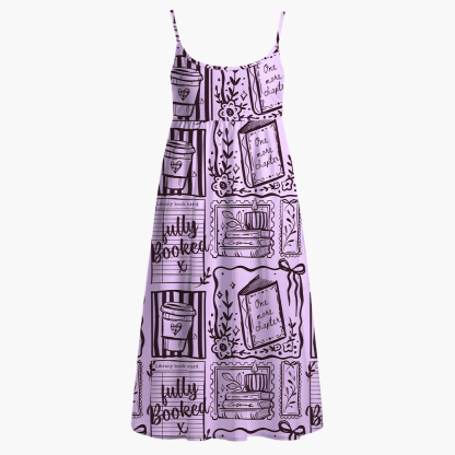 Pagewings Fully Booked Printed Spaghetti Strap Midi Sundress