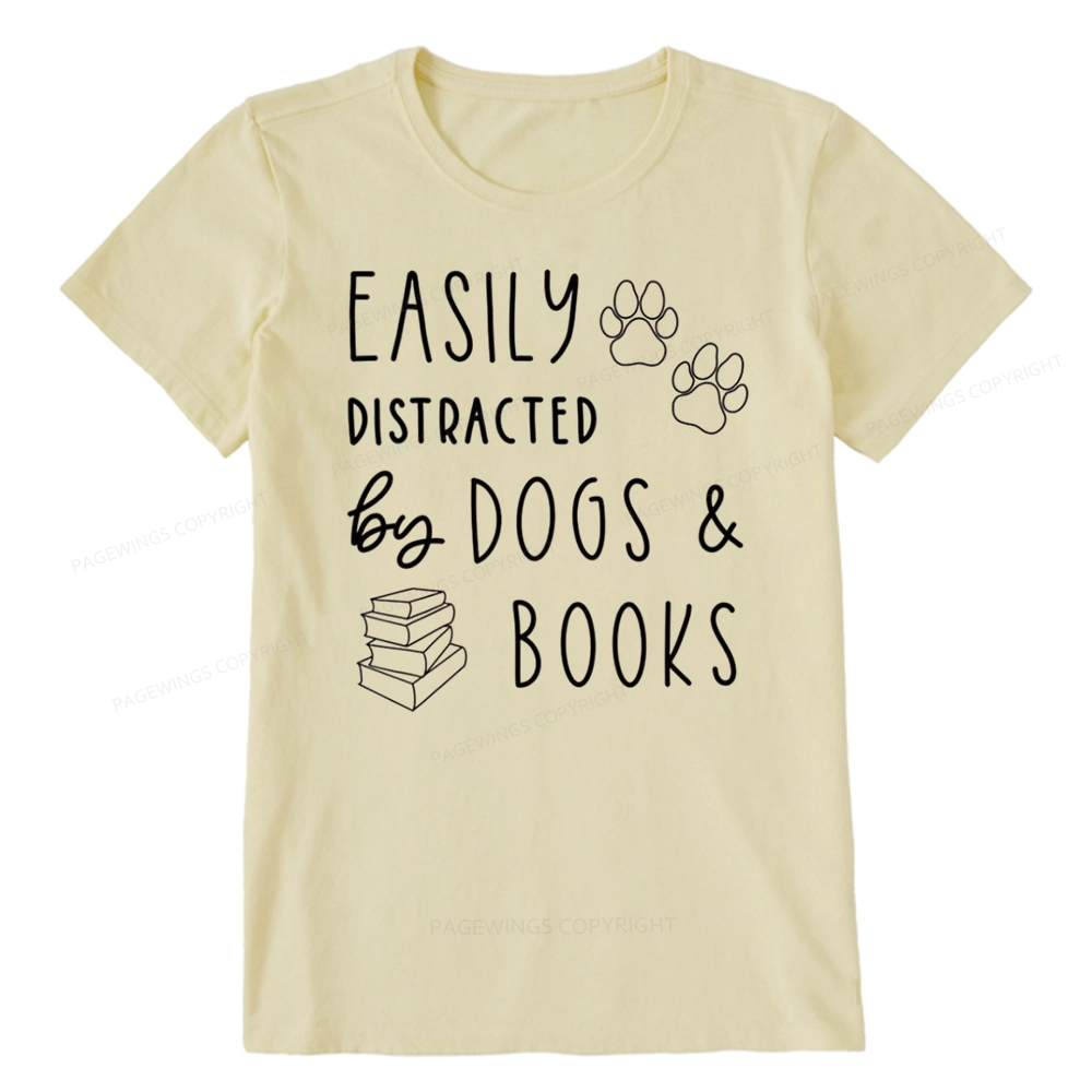 Pagewings Dogs And Books Unisex Classic T-shirt