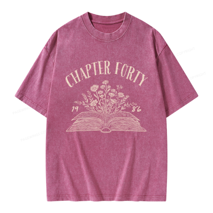 Pagewings Personalized Birthday Unisex Washed T-shirt