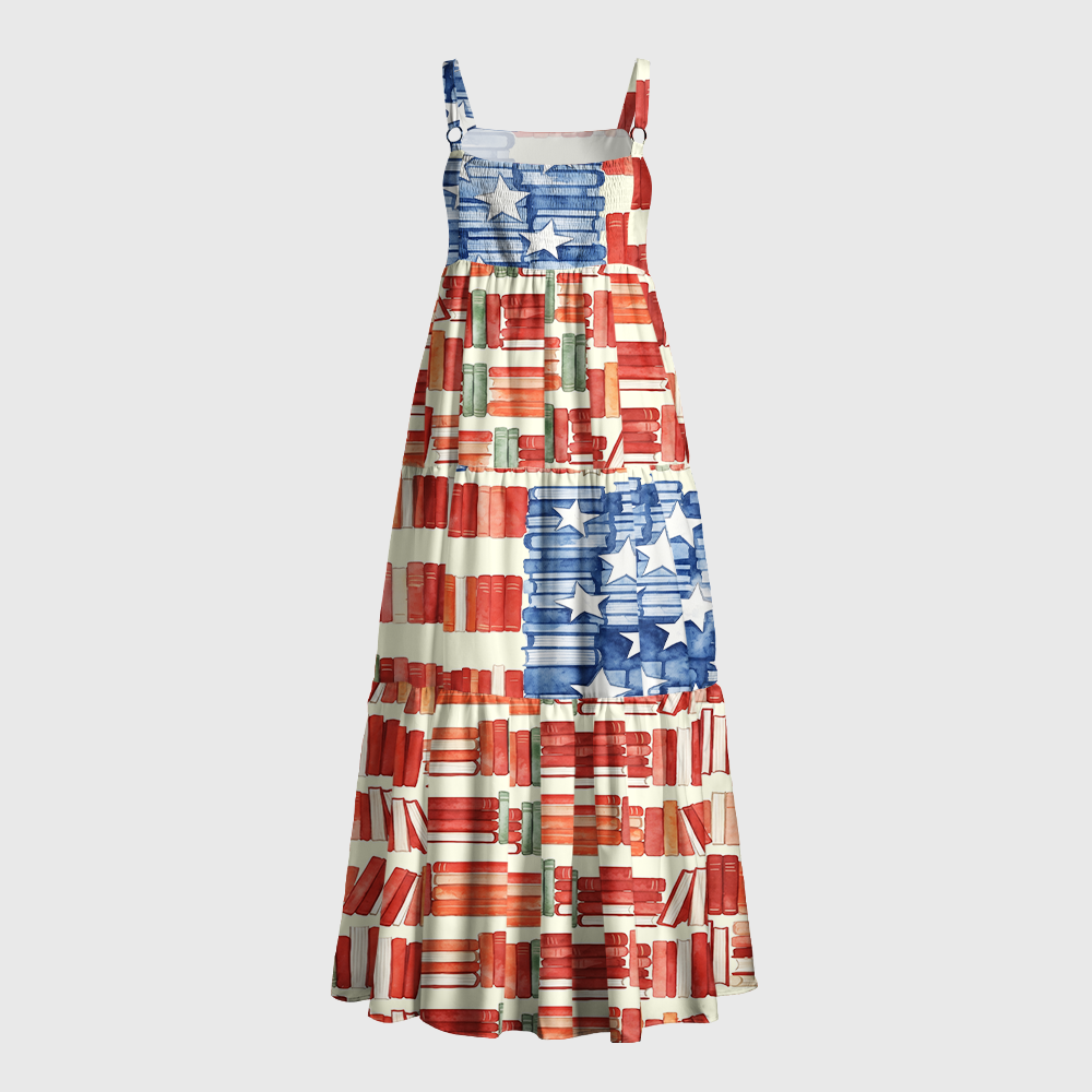 Pagewings Patriotic Nerd Maxi Dress