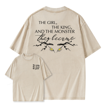 Pagewings Be Wary Be Clever Be Good Unisex Washed T-shirt