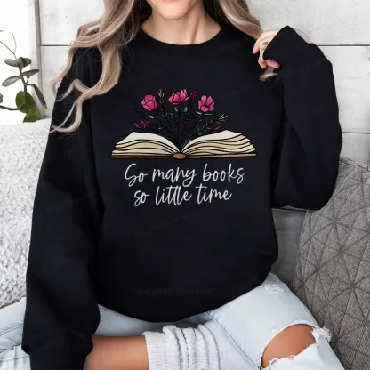 Pagewings So Many Books So Little Time Unisex Classic Sweatshirt