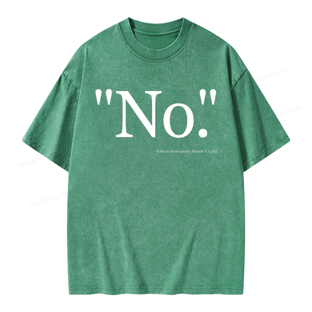 Pagewings Book Quote Unisex Washed T-shirt