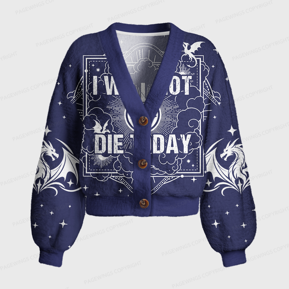 Pagewings Fantasy Bookish Women's Cardigan Sweater