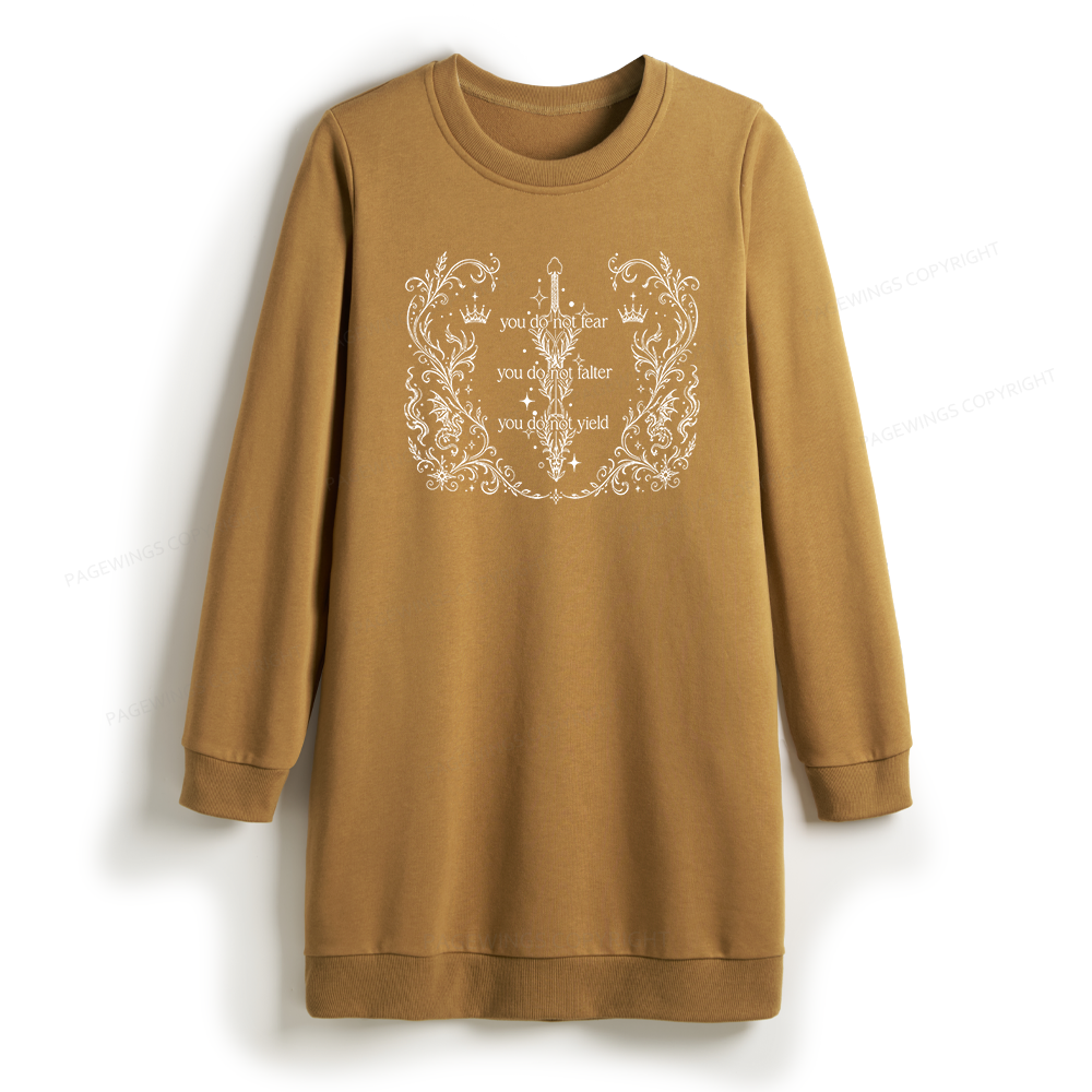 Pagewings Fantasy Reader Sweatshirt Dress