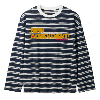 Pagewings New Achievement Unisex Striped Long Sleeve T-Shirt