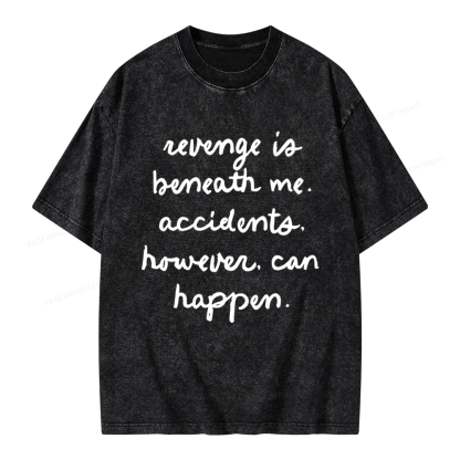 Pagewings RevengeIs Beneath Me Tairn Unisex Washed T-shirt