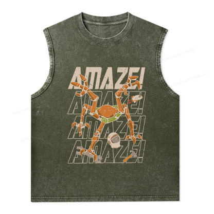 Pagewings AmazeSci Fi Reader Unisex Washed Tank Top