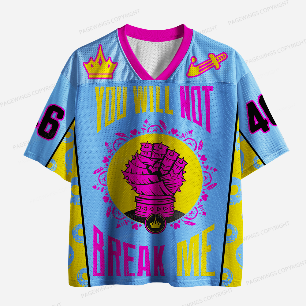 Pagewings You Will Not Break Me Unisex Mesh Jersey
