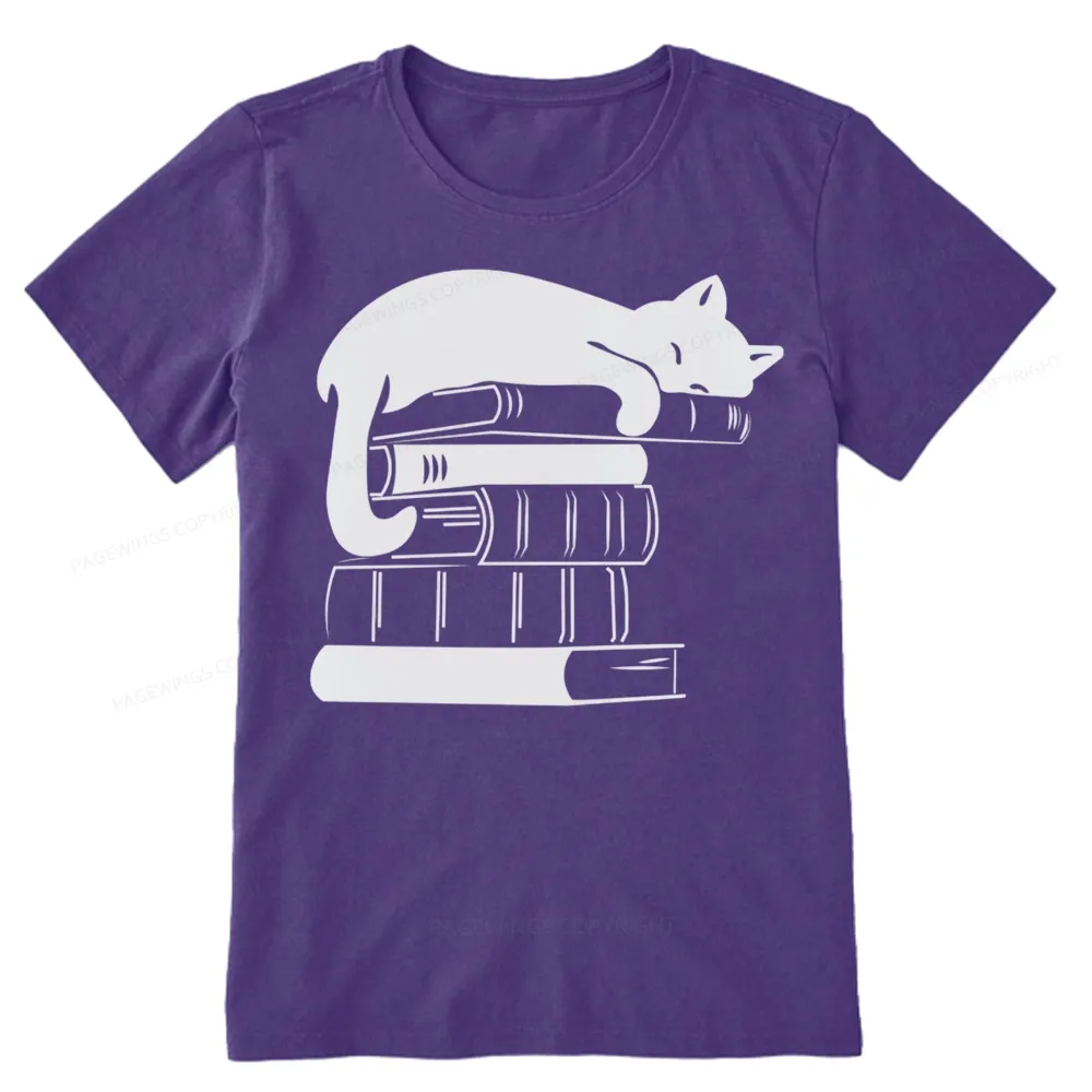 Pagewings Books And Cats Unisex Classic T-shirt