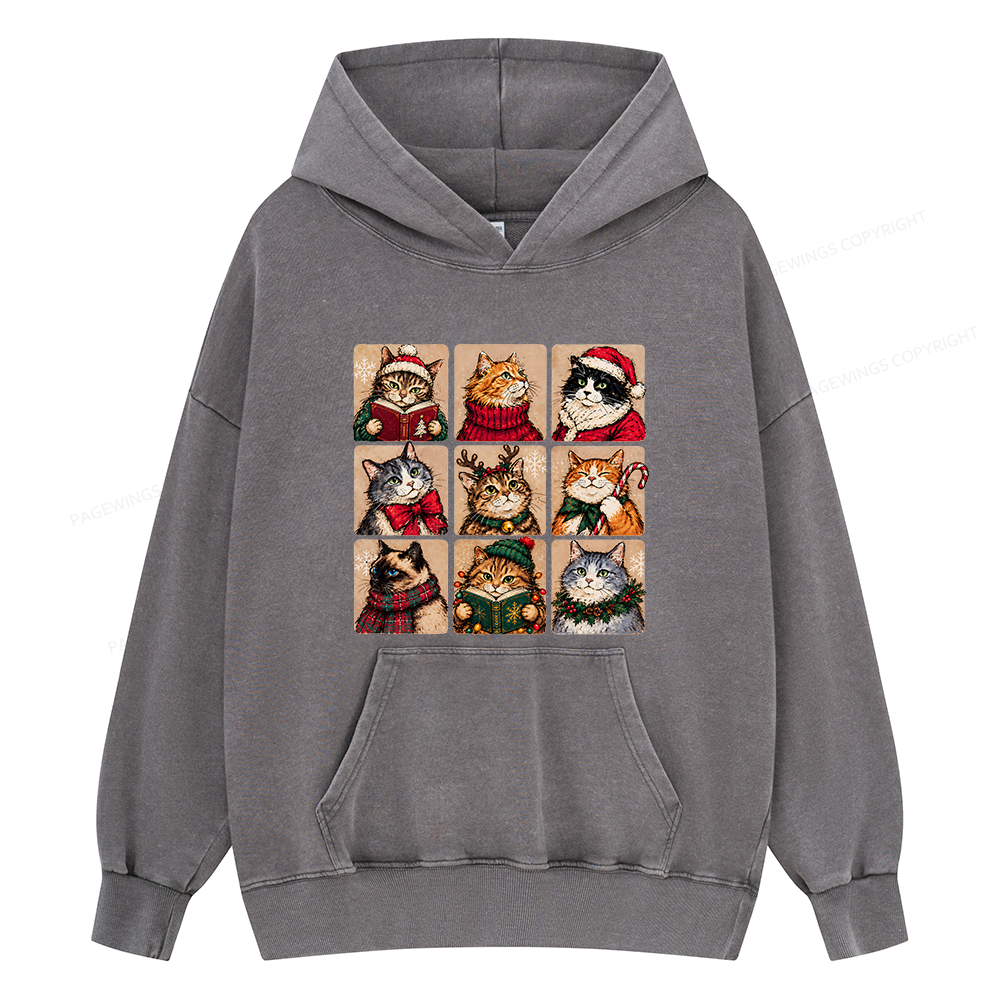 Pagewings Christmas Gift Unisex Washed Hoodie