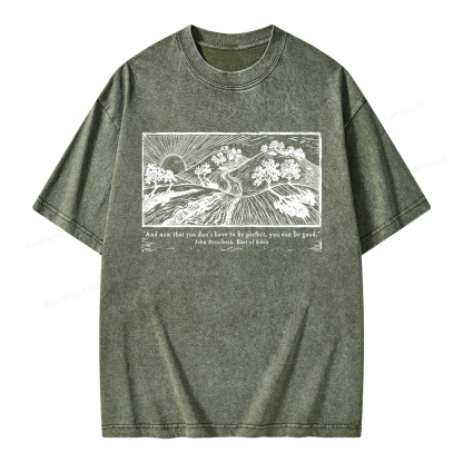 Pagewings Vintage Galley Unisex Washed T-shirt