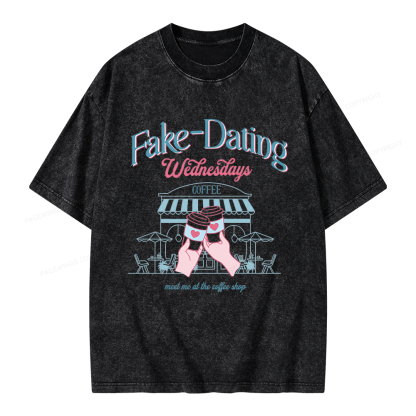 Pagewings Romance Readers Unisex Washed T-shirt