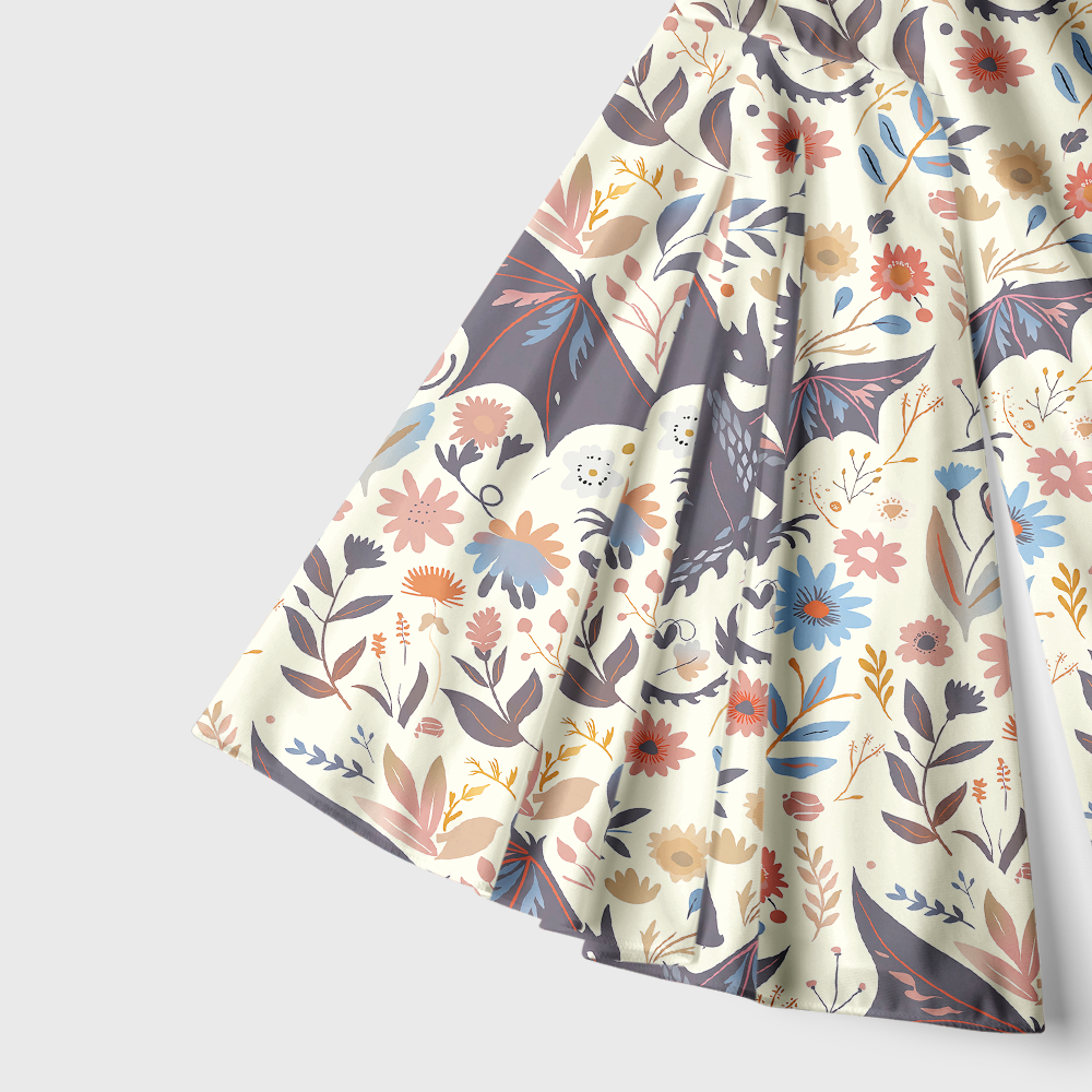 Pagewings Fantasy Bookish Bell Sleeve Dress