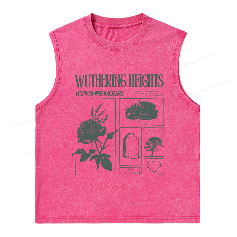Pagewings Literary Quote Unisex Washed Tank Top