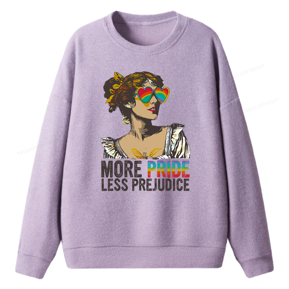 Pagewings More Pride Less Prejudice Unisex Knit Sweatshirt