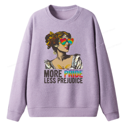 Pagewings More Pride Less Prejudice Unisex Knit Sweatshirt