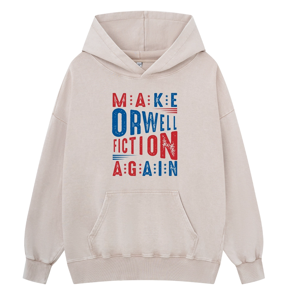 Pagewings 1984 Book Unisex Washed Hoodie