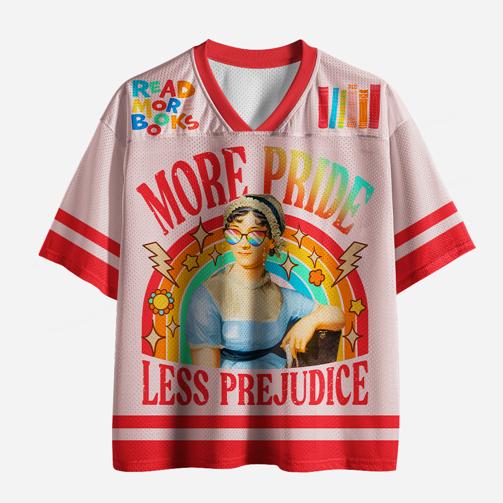 Pagewings More Pride Less Prejudice Unisex Mesh Jersey
