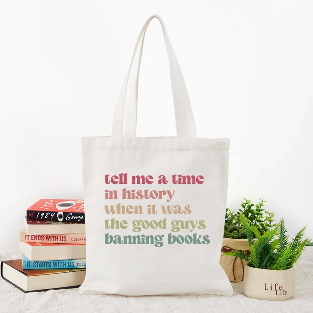 Pagewings Tell Me a Time in History Tote Bag