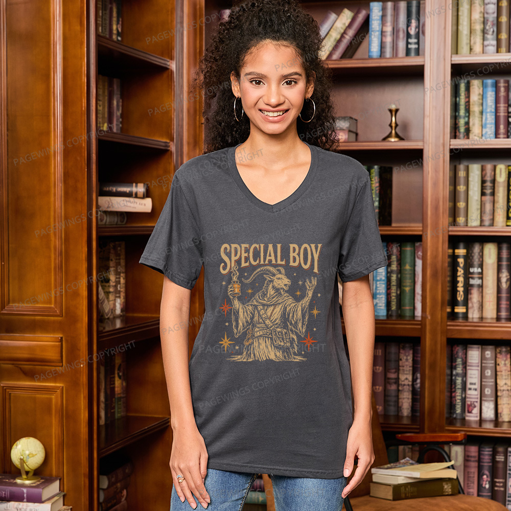 Pagewings Sci Fi Bookish V-neck T-shirt