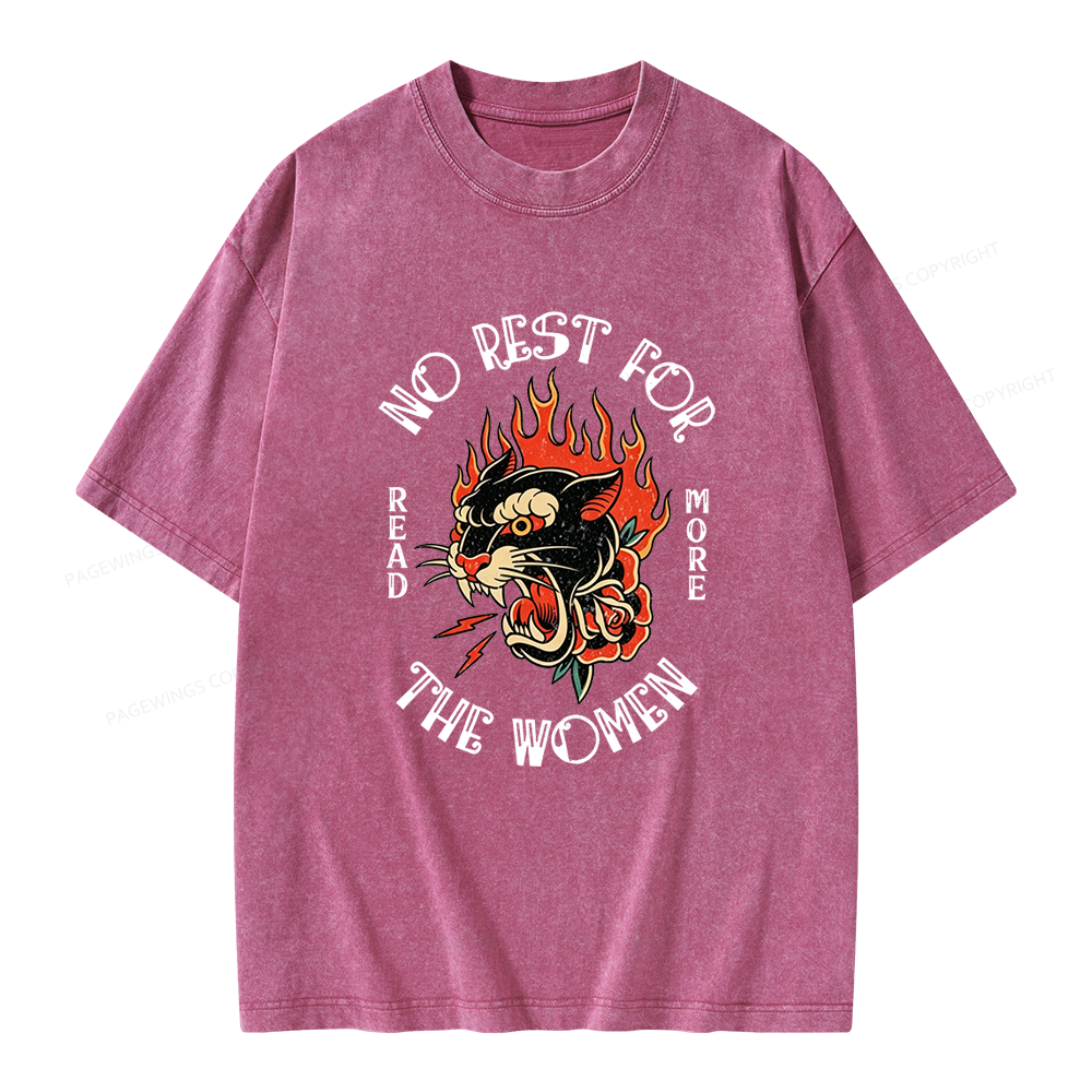 Pagewings No Rest for The Women Unisex Washed T-shirt