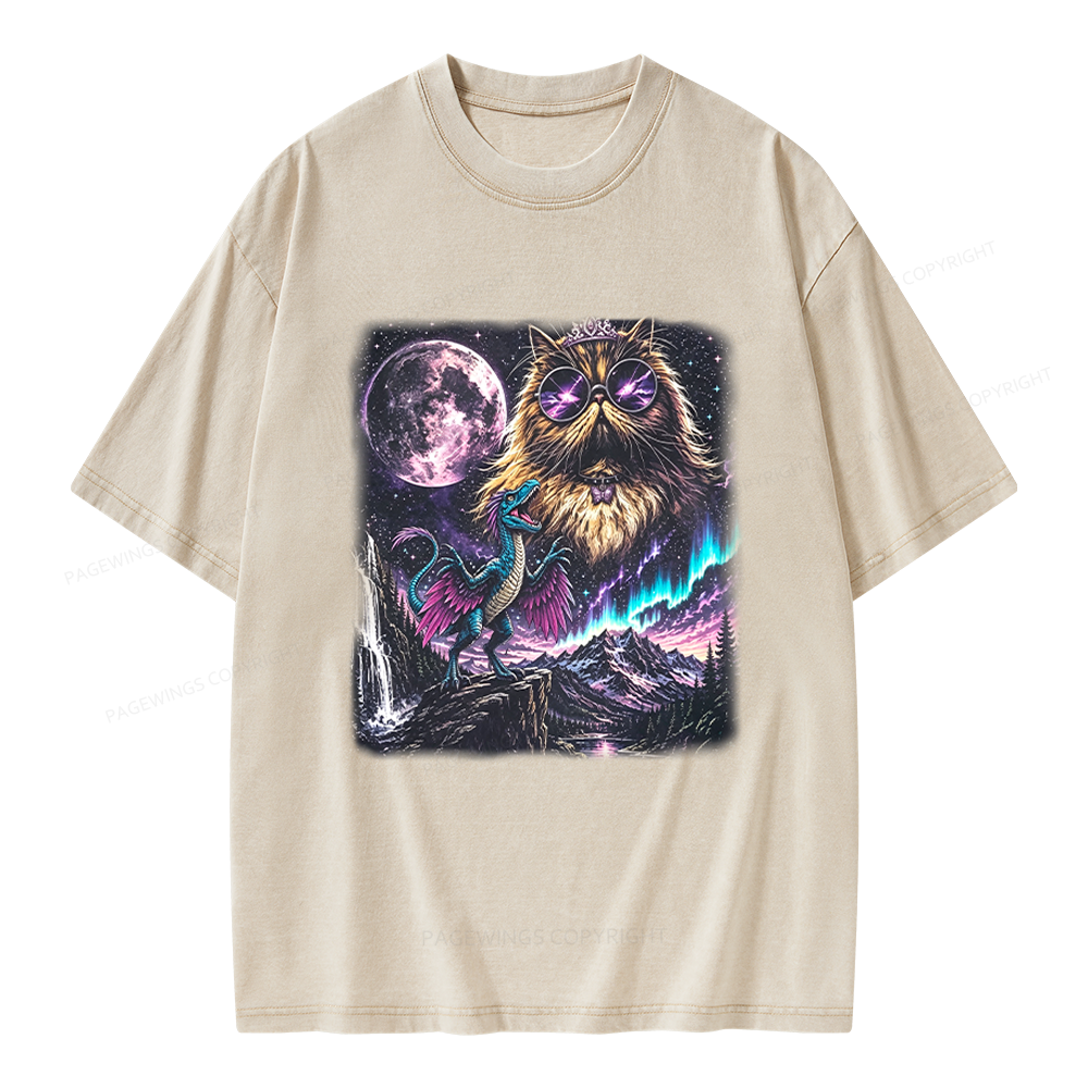 Pagewings Sci Fi Books Lover Unisex Washed T-shirt
