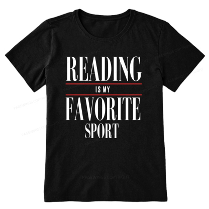 Pagewings Reading Is My Favorite Sport Unisex Classic T-shirt